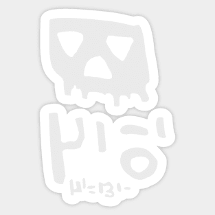 stray cat game death sign Sticker